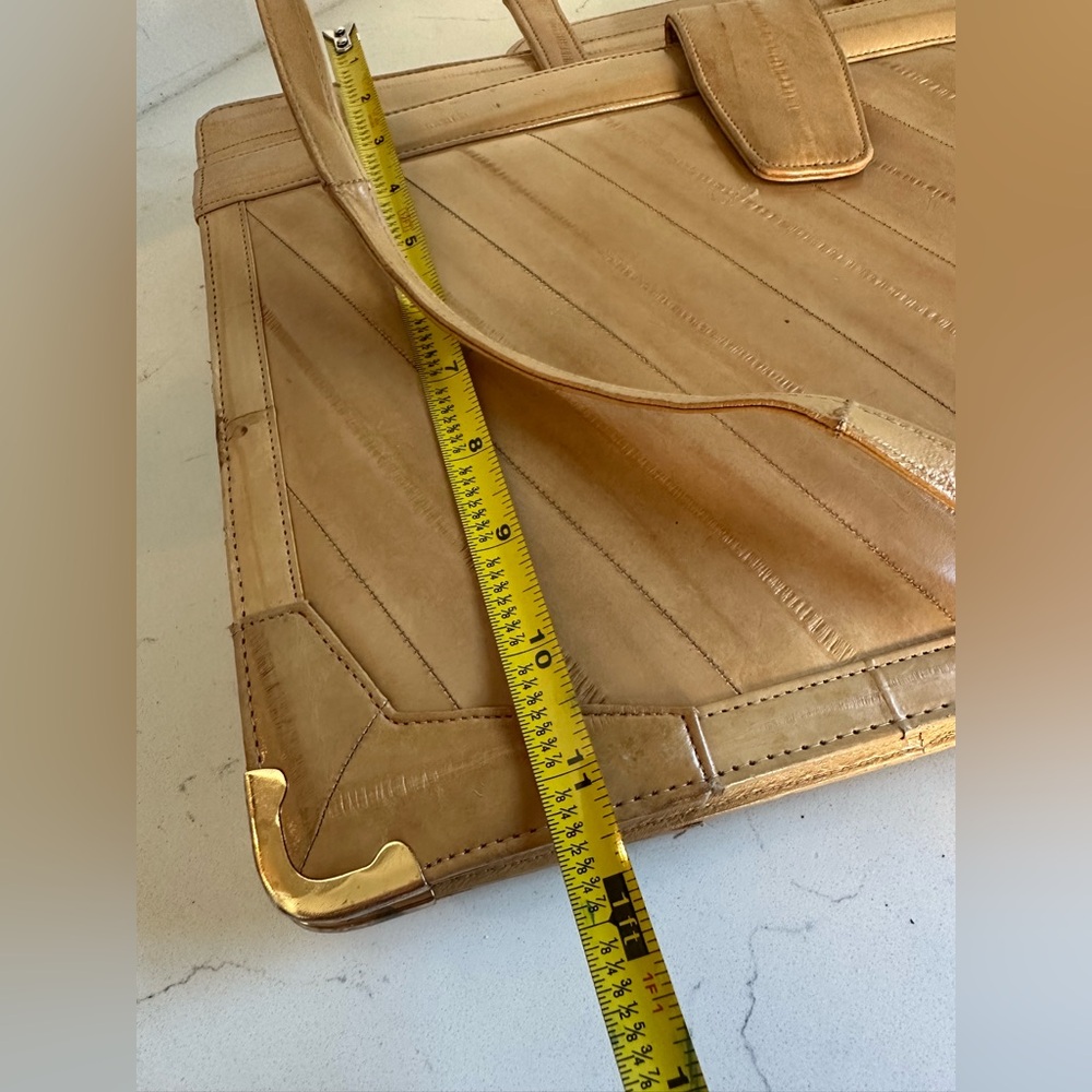 Genuine‎ EEL SKIN shoulder bag - Picture 6 of 9
